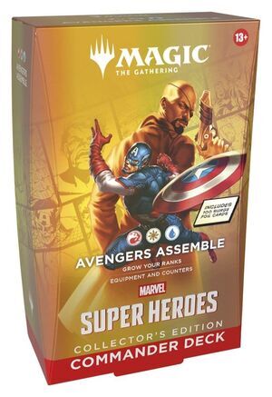 Portada de MAGIC - MARVEL SUPER HEROES MAZO COMMANDER EDICI�N COLECCIONISTA AVENGERS ASSEMBLE (INGL�S)