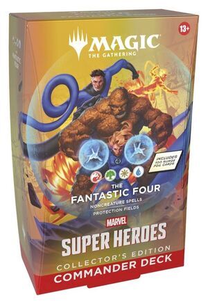 Portada de MAGIC - MARVEL SUPER HEROES MAZO COMMANDER EDICI�N COLECCIONISTA THE FANTASTIC FOUR (INGL�S)