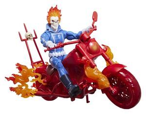 Portada de GHOST RIDER MARVEL LEGENDS FIGURA JOHNNY BLAZE WITH MOTORCYCLE 15 CM