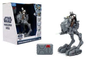 Portada de STAR WARS THE MANDALORIAN Y GROGU FIGURA RC 1/12 IMPERIAL REMNANT AT-RT 33 CM