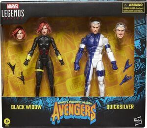 Portada de AVENGERS: THE CROSSING PACK 2 FIGURAS 15 CM BLACK WIDOW & QUICKSILVER