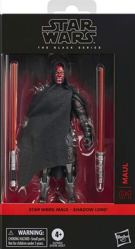 Portada de THE BLACK SERIES. STAR WARS: MAUL SHADOW LORD. MAUL FIGURA 15CM
