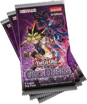 Portada de YU-GI-OH: CHAOS ORIGINS BLISTER CON 3 SOBRES (CASTELLANO)
