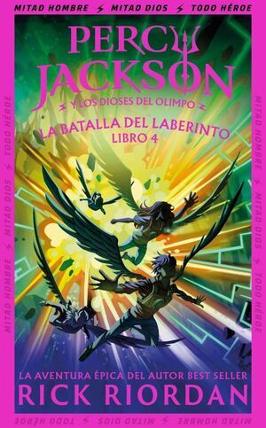 Portada de PERCY JACKSON 4. LA BATALLA DEL LABERINTO