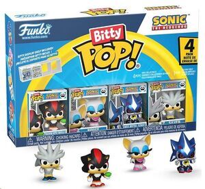 Portada de SONIC PACK DE 4 FIGURAS BITTY POP! VINYL SHADOW 2;5 CM