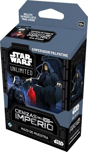 Portada de STAR WARS UNLIMITED CENIZAS DEL IMPERIO MAZO EMPERADOR PALPATINE
