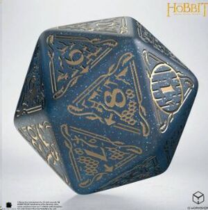 Portada de EL HOBBIT TCG DADO JUMBO D20 SPINDOWN AETHER
