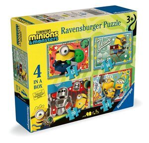 MINIONS 3 PUZZLE 4 IN A BOX