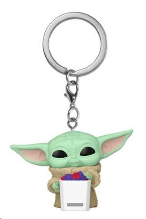 Portada de STAR WARS THE MANDALORIAN FUNKO POP! LLAVERO GROGU CON SNACK