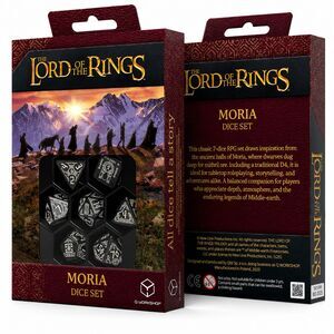 EL SE�OR DE LOS ANILLOS SET DE DADOS MORIA