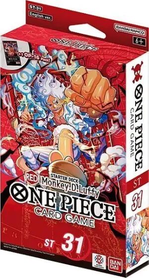 Portada de ONE PIECE CARD GAME STARTER DECK ST31 RED MONKEY D LUFFY (INGLÉS)