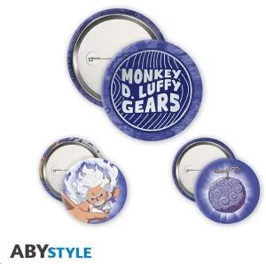 Portada de ONE PIECE PAQUETE DE CHAPAS LUFFY GEAR 5