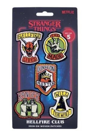 Portada de STRANGER THINGS PARCHES DE TELA 5-PACK