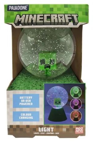 Portada de MINECRAFT LÁMPARA LED GLITTER BALL