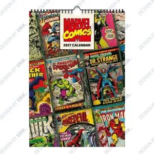 Portada de CALENDARIO 2027 30X30 MARVEL PORTADAS