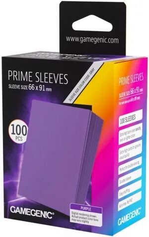 Portada de GAMEGENIC FUNDAS PRIME SLEEVES PURPLE 66X91 (100)