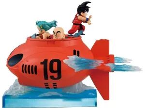 Portada de DRAGON BALL ESTATUA ICHIBANSHO SON GOKU; BULMA & KRILLIN VS RED RIBBON ARMY 16CM