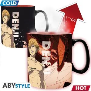 Portada de CHAINSAW MAN TAZA SENSITIVA AL CALOR 460ML DENJI & AKI