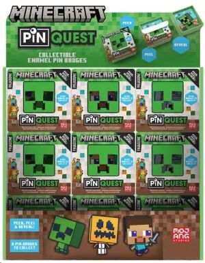 Portada de MINECRAFT PIN QUEST BLIND BOX