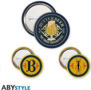 Portada de HARRY POTTER PACK 3 CHAPAS BUTTERBEER