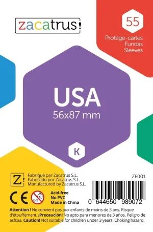 Portada de FUNDAS ZACATRUS USA 56 MM X 87 MM (55)